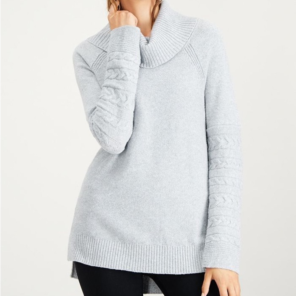 Calvin Klein Blue Cowl Neck Sweater